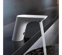Kludi Mitigeur lavabo Balance Infrared 5220091 – blanc/chromé, sans garniture de vidange, secteur