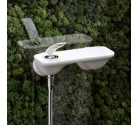 KLUDI BALANCE Mitigeur monocommandé pour douche, montage mural, 527109175, Couleur: Blanc / Chrome