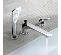 Kludi Mitigeur monocommandé Balance bain/douche, montage au sol/sur bord carrelage 3 trous, chrome