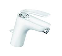 Kludi Mitigeur monocommandé Balance pour bidet 522169175 – montage monotrou bec 100 mm Blanc/Chrome