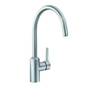 Kludi Mitigeur évier Bingo Star 428039678 – acier inoxydable, bec orientable