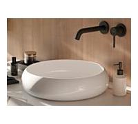 Kludi Mitigeur monocommandé mural encastré BOZZ pour lavabo 2 trous saillie 230 mm noir mat