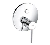 KLUDI BOZZ Mitigeur monocommandé encastré pour bain et douche, montage mural, 29 l/min, 386590576, Couleur: chrome