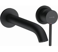 Kludi Bozz match0 382453976 mitigeur lavabo mural 2 trous, saillie 230 mm, noir mat