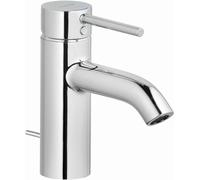 KLUDI BOZZ Mitigeur monocommandé pour lavabo, hauteur de bec 75mm, avec garniture de bec en métal, chrome, 382700576