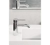 KLUDI BOZZ Mitigeur monocommandé pour lavabo, hauteur d'écoulement 100mm, sans garniture d'écoulement, 382820576, Couleur: chrome
