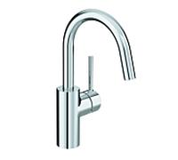 Kludi Bozz mitigeur lavabo 380280576 levier fermé, bec pivotant, chromé