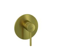 KLUDI BOZZ Mitigeur monocommandé encastré pour douche, 28 l/min, 38755N076, Couleur: Or brossÃ©