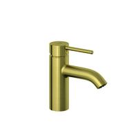 KLUDI BOZZ Mitigeur monocommandé pour lavabo, hauteur d'écoulement 75mm, sans garniture d'écoulement, 38272N076, Couleur: Or brossÃ©