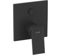 Mitigeur bain-douche Kludi 547593975 encastré, ensemble de finition noir mat