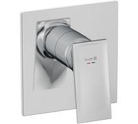 Mitigeur de douche Kludi DECUS, ensemble de finition encastré 547550575, avec unité fonctionnelle chromé