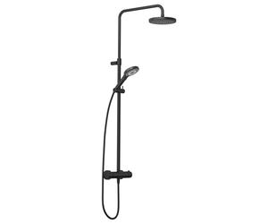 Kludi Dive ensemble de douche mural avec thermostat oui noir 690793900