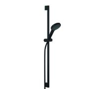 KLUDI DIVE Set de douche DIVE X, longueur 900mm, douchettes avec 1 type de jet, Eco, 6991039-00, Couleur: noir mat