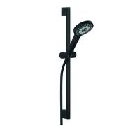 KLUDI DIVE Set de douches DIVE X, longueur 600mm, douchettes avec 3 types de jets, Eco, 6963039-00, Couleur: noir mat