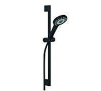 Ensemble de douche KLUDI DIVE X, longueur 600 mm, douchette à 3 types de jet, Eco, 6963039-00, Couleur: noir mat