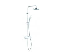 Kludi Dual Shower System ensemble de douche mural avec thermostat chrome 6809505-00
