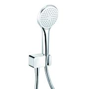 Kludi Set de douche Freshline 1S 678700500 chromé avec pommeau de douche, flexible et support