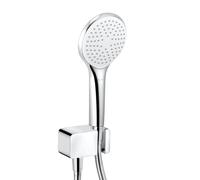 Kludi FRESHLINE Set de douche avec raccord mural coudé et support, 1 jet, 6787005-00,