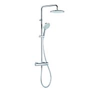 Kludi Freshline système de douche 670920500 chrome, avec thermostat exposé