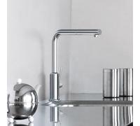 Kludi L-INE S Mitigeur de cuisine, pivotant, 408030575,
