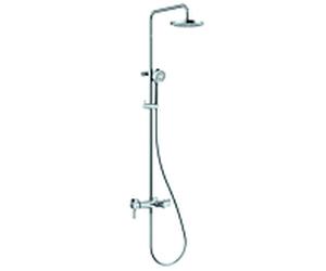Kludi Logo monocommande match0 6808305-00 chrome, avec douche de tête et douchette, avec bec pour baignoire