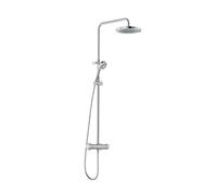Kludi Logo Neo ensemble de douche mural avec thermostat avec douche pluie chrome 6808205-00