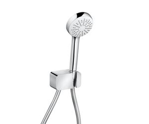 Kludi LOGO Set de douche avec raccord mural coudé et support, 1 jet, 6867005-00,