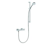 KLUDI LOGO Shower Duo Set de douchettes, avec barre murale 600mm, HotStop, chrome, 6857505-00