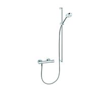 KLUDI LOGO Shower Duo Set de douchettes, avec barre murale 900mm, HotStop, chrome, 6857805-00