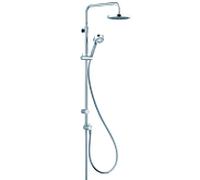 Kludi Logo système de douche double 6809105-00 chromé, avec douche de tête et douchette