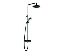 Kludi Thermostat Logo 6808239-00 système de douche double trois types de jets noir mat