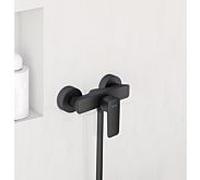 Kludi Mitigeur monocommandé de douche PURE&STYLE 408413975 montage mural noir mat