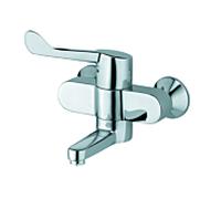 Kludi Mitigeur de lavabo mural Medi-Care 349220524 levier clinique, saillie 180 mm, chromé