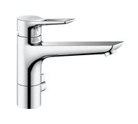 Kludi MIX Mitigeur de cuisine, basse pression, pivotant, avec raccordement d’appareils, 329070562,