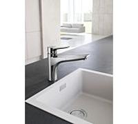 Kludi Mix mitigeur de cuisine monocommande 329430575 levier fermé, orientable, bec extractible, chromé