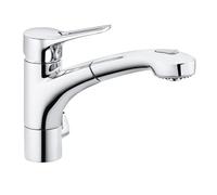 Kludi MX Mitigeur de cuisine pivotant, avec douchette extractible, 399450562,