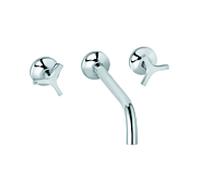 Kludi Nova Fonte chromé 201460539 match0, pour mitigeur lavabo trois trous, saillie 240 mm