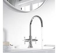 Kludi Nova Fonte de garniture de vidange mélangeur 201180520 match0, pivotant / bec verrouillable, chromé