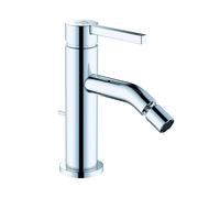 KLUDI NOVA FONTE PURA Mitigeur monocommandé pour bidet, montage monotrou, poignées papillon, hauteur d'écoulement 80mm, 202160515, Couleur: chrome