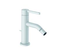 KLUDI NOVA FONTE PURA Mitigeur monocommandé pour bidet, montage monotrou, poignées papillon, hauteur d'écoulement 80mm, 202165315, Couleur: Blanc mat