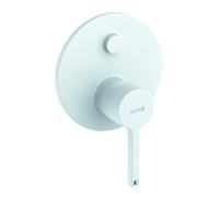 KLUDI NOVA FONTE PURISTIC Mitigeur monocommandé encastré pour bain et douche, 207635315, Couleur: Blanc mat