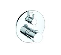 Kludi Mitigeur thermostatique de douche Nova Fonte Puristic 208850515 encastré Chrome 1 consommateur
