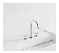 Kludi Nova Fonte trois trous mitigeur lavabo 201430520 bec orientable / verrouillable, chromé