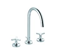Kludi Nova Fonte trois trous mitigeur lavabo 201430539 bec pivotant / verrouillable, chromé