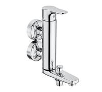 Kludi – Mitigeur monocommandé bain/douche Objekta 364890575 monobloc vertical chrome montage mural