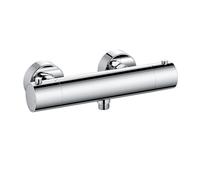 Kludi Mitigeur thermostatique douche Objekta 352000538 – montage mural, chrome, levier de température