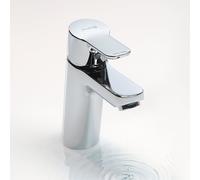 Kludi Mitigeur monocommandé pour lavabo PURE&EASY – bec 100 mm, sans garniture, chrome, 372920565