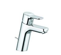 Kludi Mitigeur monocommandé lavabo PURE&EASY – Bec 100 mm, garniture métal, chrome 372900565