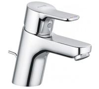 KLUDI PURE&EASY Mitigeur monocommandé pour lavabo, hauteur de bec 60mm, garniture d'écoulement en métal, chrome, 373850565