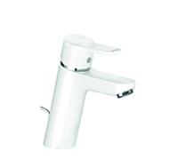 Kludi Pure & easy mitigeur lavabo 372909165 blanc / chromé , DN 15, avec jeux de déchets métalliques